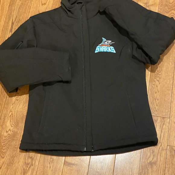 Light weight warm insulated Scarborough Sharks girls hockey coat - Picture 2 of 5